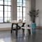 Cosco Novogratz Poolside Collection, Chandler Stacking Dining Chairs, Indoor/Outdoor, Turquoise 2PK 87817WHT2E - alternate 3
